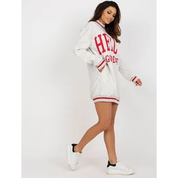 Dámská mikina My Red Lips Šaty-EM-BL-775.94 Barva: Šedá - světle, Velikost: UNI