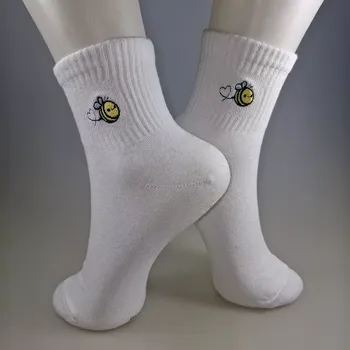 Dámské ponožky Dámské ponožky se včelkou - 35-38 / bílá