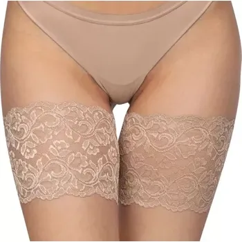 Dámské punčochy Krajkové pásy na stehna Annes - 2XL / visone