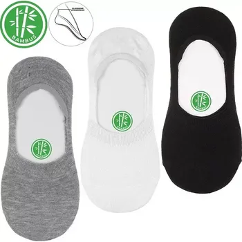 Pánské ponožky Pánské bambusové ťapky CDMB280-200 - 39-42 / černá