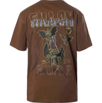 Pánské tričko FALLEN triko - Gargoyle Tee Brown Mustang (BROWN/MUSTANG)