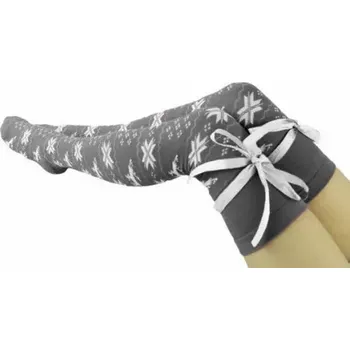 Dámské punčochy Dámské nadkolenky Winter - Uni / šedá