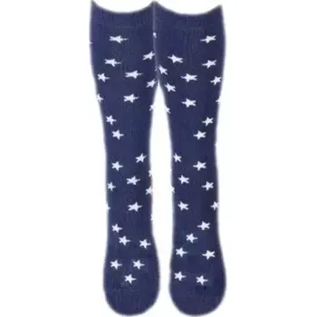 Dámské punčochy Dívčí podkolenky Hvězdy Lurex - 27-29 / tmavě modrá