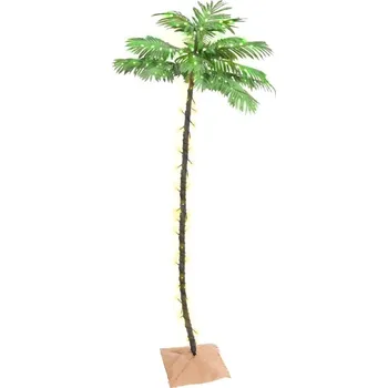 Vánoční stromek OMAXI Palma se 136 teplými bílými LED diodami 220 cm 138730