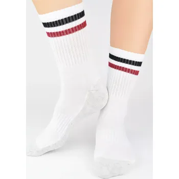 Dospělé polofroté ponožky SF028 - 39-42 / bílá