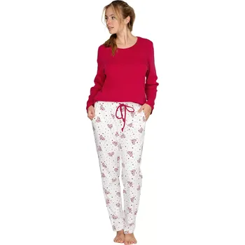 Dámské pyžamo Dámské pyžamo Timo 340062 srdíčka velikost M