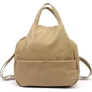 Dámský kožený batoh Luka 24-070 béžový