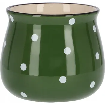 Květináč Hráškově zelený keramický květináč - 125 mm kotarbau - zelená \ 125 mm