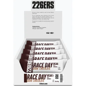226ERS BCAA Race Day energy bar set 30 ks. x 40 g hořké čokolády