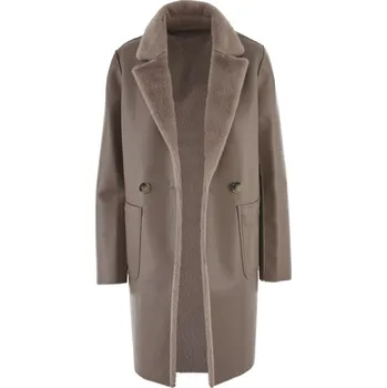 Dámský kabát KOŽENKOVÝ KABÁT DÁMSKÝ OBOUSTRANNÝ TOFFEE Rino Pelle