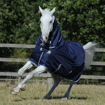Jezdectví Deka termo výběhová Bucas Freedom s krkem 300g/150g modrá KOLEKCE
