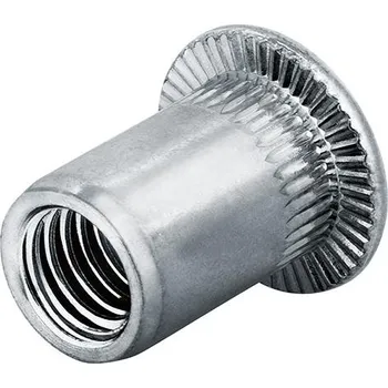 Matice Matice na trhací nýty nerez plochá kulatá hlava m4 upínací rozsah: 0,5 - 3,0mm goebel