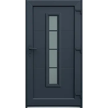 Vchodové dveře CanDo Dveře vchodové plastové Tenerife, antracit, pravé, 98x208cm