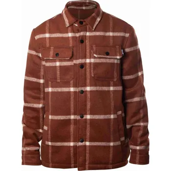 Pánská větrovka FALLEN bunda - Lamb Jacket Brown White (BROWN/WHITE) velikost: M