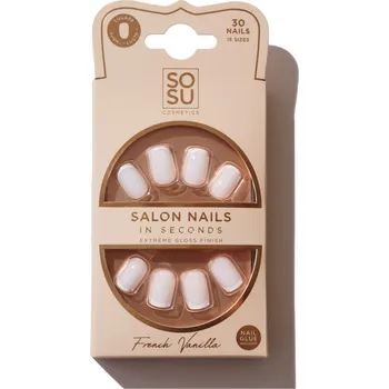 SOSU Cosmetics Umělé nehty French Vanilla 30 ks