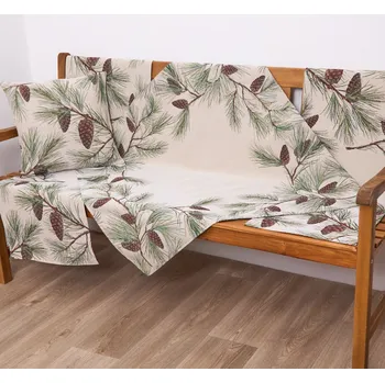 ubrus Tegatex Gobelínový ubrus - větvičky a šišky Velikost: 40*100 cm