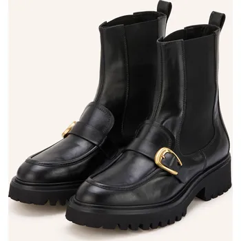 Dámské tenisky Pertini Dámské Chelsea Boty, černá / zlatá, 38,5