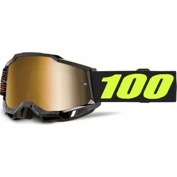 Motocyklové brýle ACCURI 2, 100% brýle FAIRBANKS, true zlaté plexi