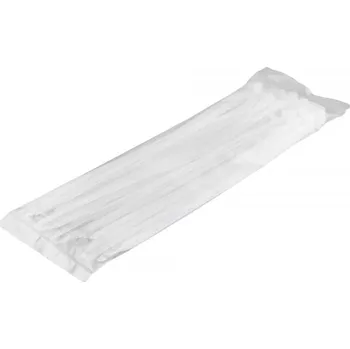 Nylonové stahovací pásky/trytytky rozměr: 7,6x400 mm, 100 ks, bílé CTW-8X400 NTY
