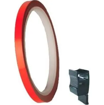 Linka na ráfek PUIG 4542T fluorescentní oranžová 7mm x 6m (s aplikátorem)