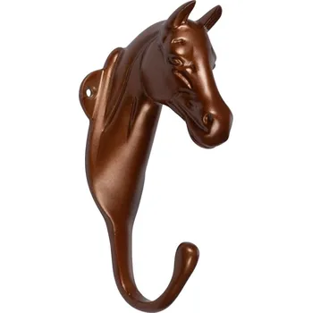 Sport Hliníkový držák ve tvaru hlavy koně HKM rose gold