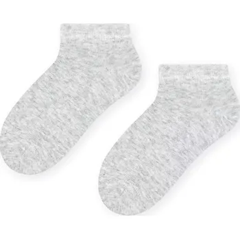 Dětské ponožky 004 - 26-28 / světle šedý melír