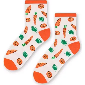 Dámská móda Dámské ponožky Mrkve - 38-40 / smetanová