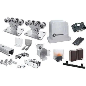 Pohon brány CAIS Sada pro výrobu samonosné posuvné brány do 4,5m s pohonem NICE Robus RBS400, Zn