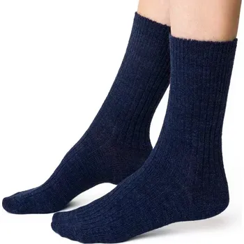 Dospělé vlněné ponožky Alpaka - 38-40 / tmavě modrá