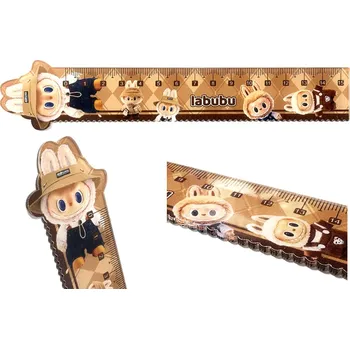 pravítka Pravítko Labubu 15 cm - školní pravítko do penálu s roztomilým motivem