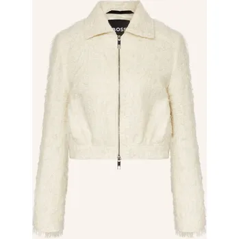 Dámský blejzr Boss Dámská Bunda Hranatého Střihu Jocalen, bílá, 42