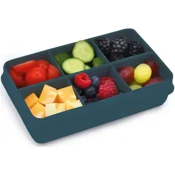 Svačinový box Melii Snackle Box krabička na svačinu mini - Luxe modrá 684 ml