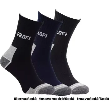 Pánské ponožky Profi Socks - 43-46 / tmavě modrá/šedá