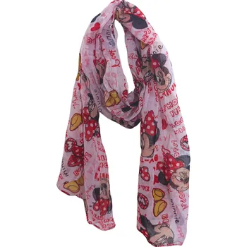 Šála Sun City Šála lehká MINNIE MOUSE Červená