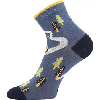Dámské punčochy Chlapecké ponožky Kay CH - 35-38 / pacyfic (šedo-modrá)