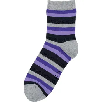 Dětské ponožky Proužky tenké - 27-30 / fialová