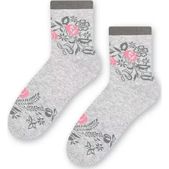 Dámská móda Dámské ponožky Velkopolské - 35-37 / světle šedá