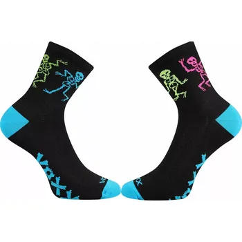 Pánské ponožky Cyklistické ponožky Kostra - 39-42 / černá