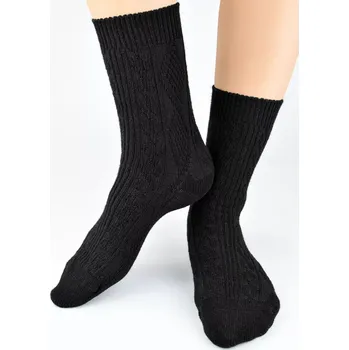 Dámské ponožky Dámské ponožky s vlnou SW026 - 36-41 / černá
