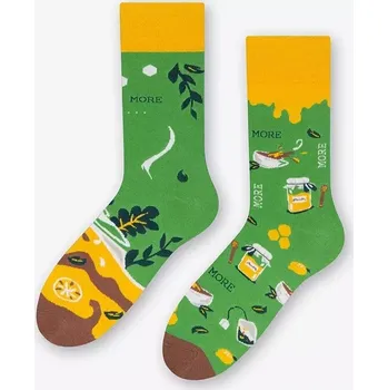 Dámské punčochy Dámské nestejné ponožky Tea time - 35-38 / zelená