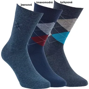 Pánské ponožky Pánské ponožky Gideon - 39-42 / tyrkysová