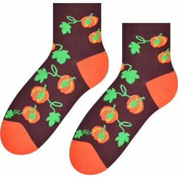 Dámské ponožky Dámské ponožky Dýně - 35-37 / hnědá