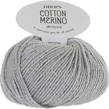 Příze Příze DROPS Cotton Merino 20 - světlá šedá