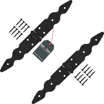 pant Dekorační závěs pro okna, dveře, altány, truhly 150x150x35 mm sada 2 ks - Barva černá - černá