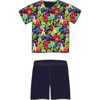 Pánské pyžamo Pánské pyžamo Ovoce KR - M / tmavě modrá