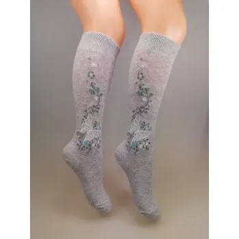 Dámské punčochy Dívčí podkolenky Motýlek - 20-24 / světle šedá