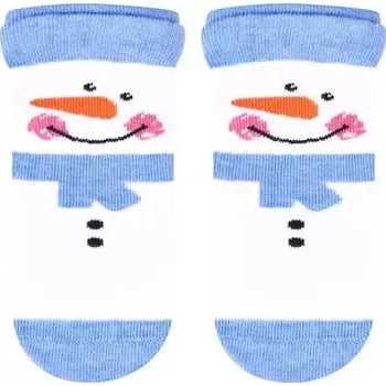 Kojenecké ponožky Sněhulák - 17-19 / světle modrá