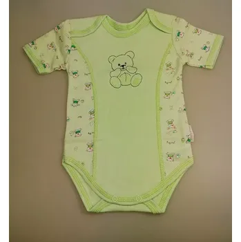 Kojenecký body Body Macík krátké - 68 / světle zelená