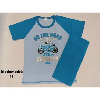 Chlapecké pyžamo Chlapecké pyžamo Motorcycle krátké - 140 / světle modrá (11) / 3