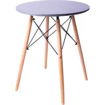 Aga Jídelní stůl Kompaktní, oválný, 60 cm, výška 75 cm, šedá STK20742